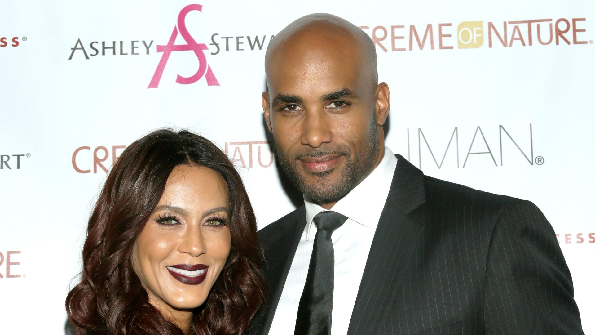 Nicole Ari Parker und Boris Kodjoe, feiernd, bei einer öffentlichen Veranstaltung