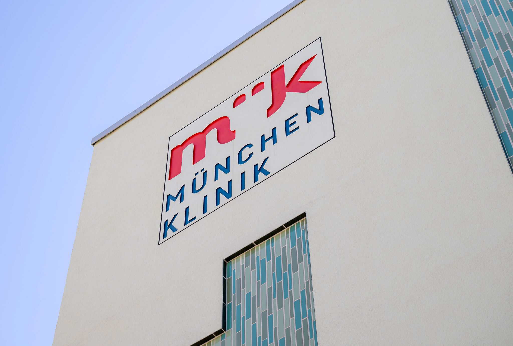 Aerial view of the new Klinik Harlaching facility in Munich.