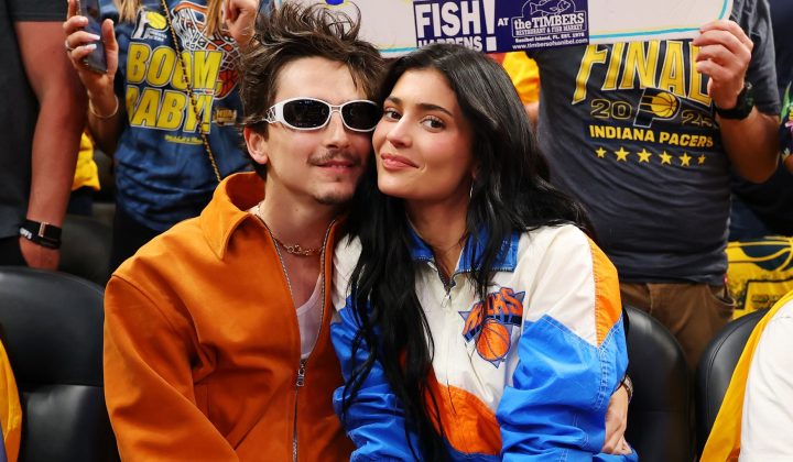 Kylie Jenner und Timothée Chalamet im stylischen Partnerlook bei NBA-Finals