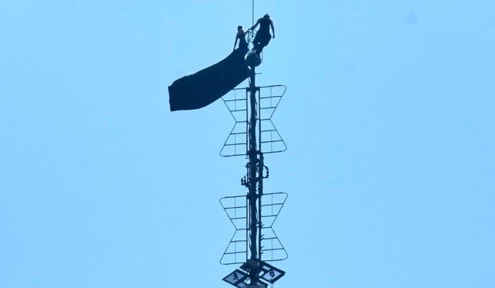 Extremkletterer besteigen Empire State Building: Liebesbotschaft in 443 Metern Höhe