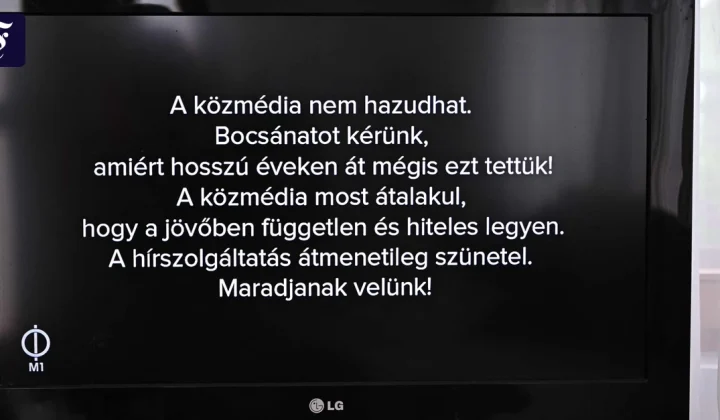 Ungarn: Umbau des Staatsfernsehens beginnt mit schwarzem Bildschirm