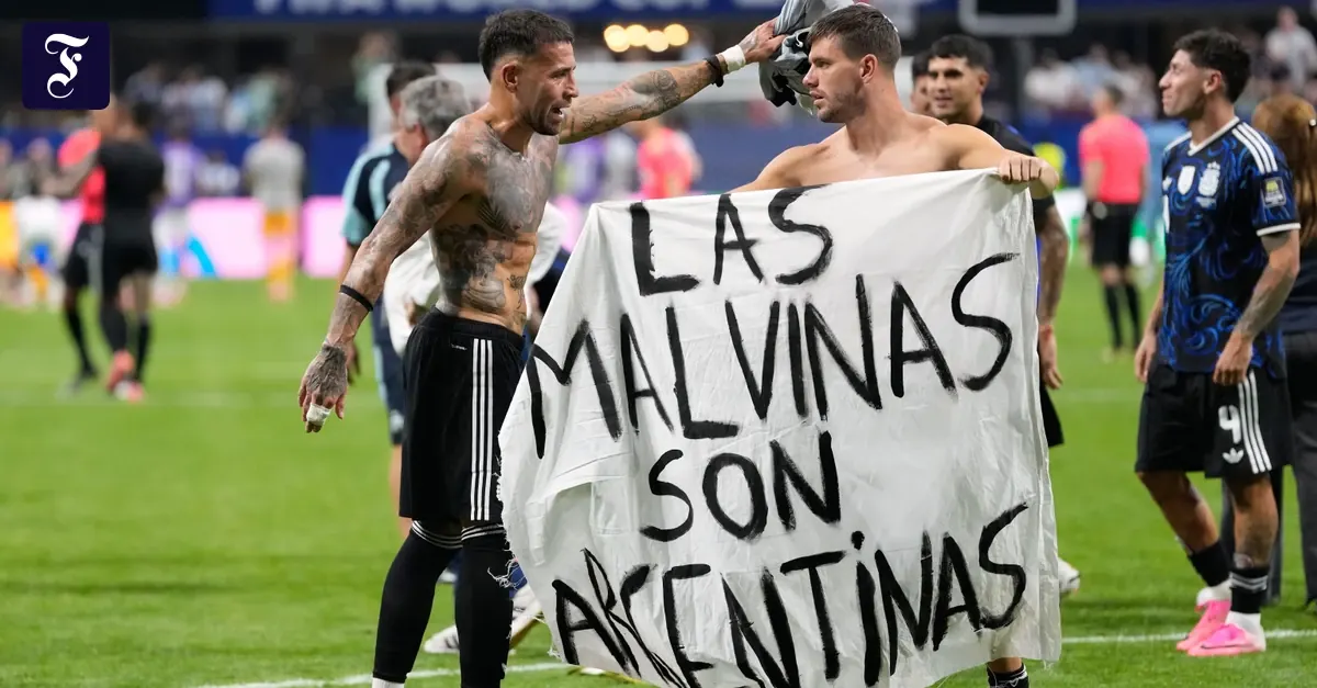 FIFA unter Druck: Argentinisches Banner mit Bezug zu den Falklandinseln bei WM 2026