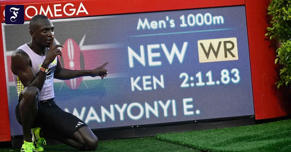 Kenianer Emmanuel Wanyonyi bricht 1.000-Meter-Weltrekord in Monaco