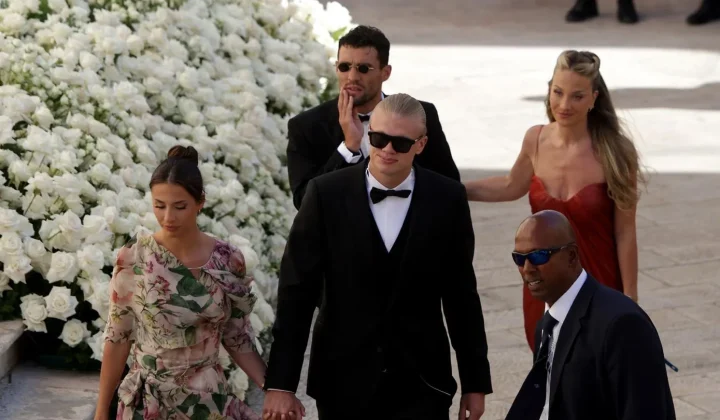 Erling Haaland im James-Bond-Look: Fußballstar glänzt bei Donnarumma-Hochzeit
