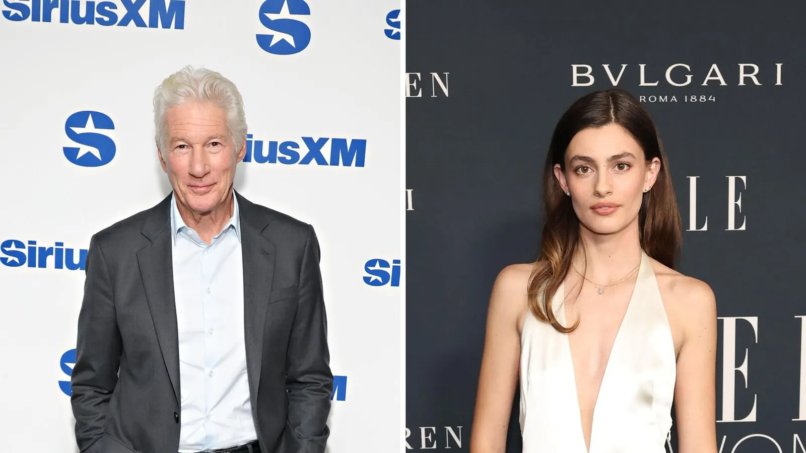 Richard Gere und Diana Silvers am Set von Asymmetry in New York, Hand in Hand für eine Liebesszene