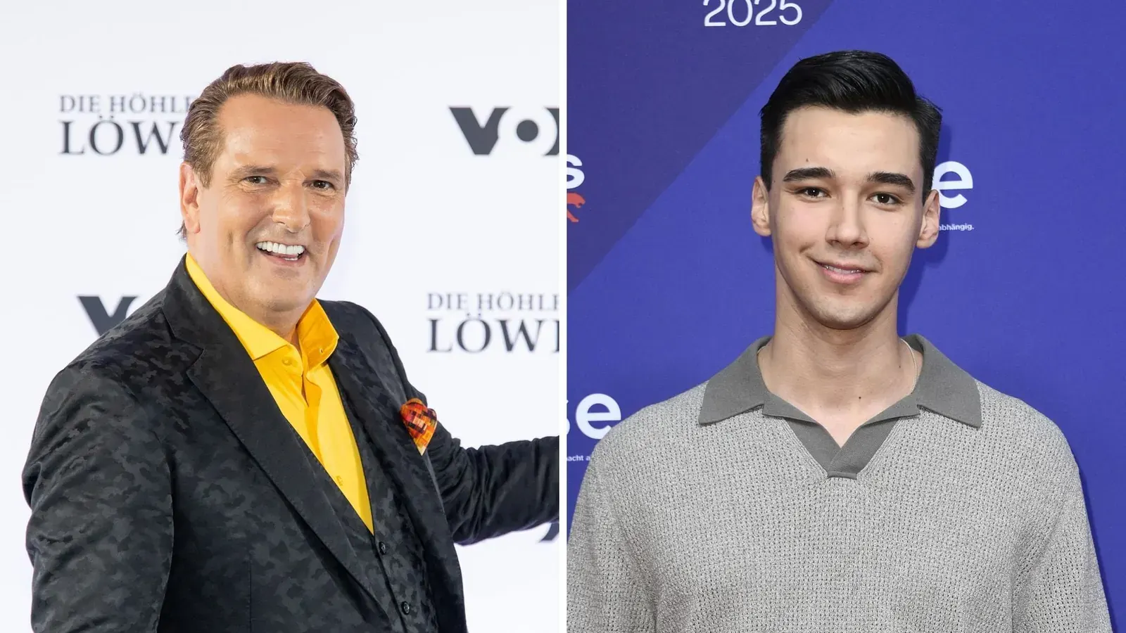 Ralf Dümmel und San Diego Pooth während der Aufzeichnung von „Born Famous – Fluch oder Segen?“ auf ProSieben