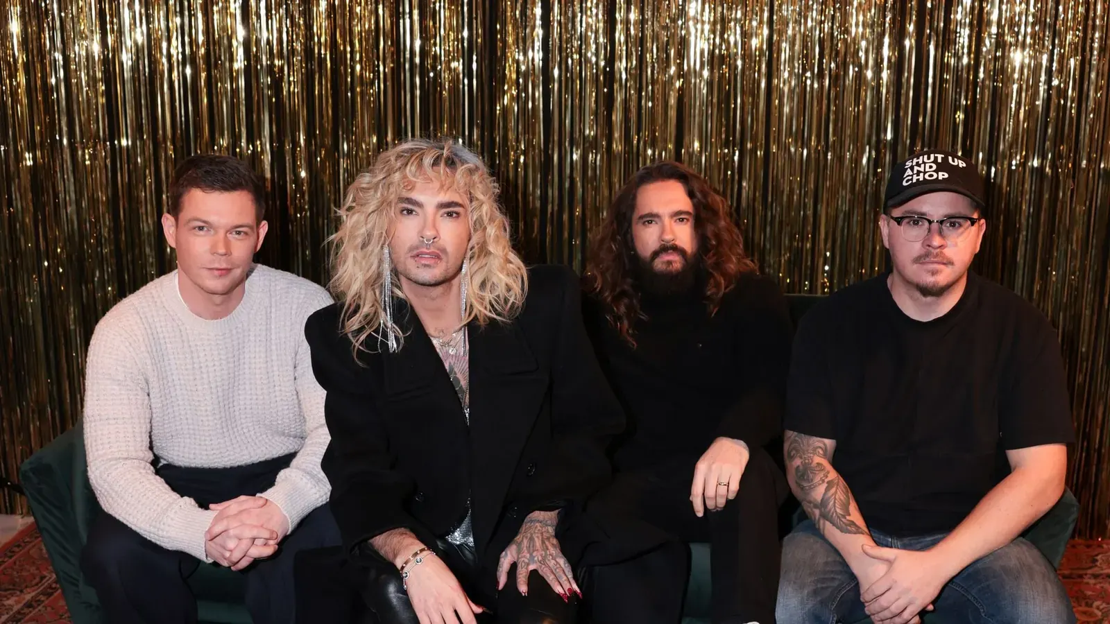 Bill und Tom Kaulitz, die eineiigen Zwillinge der deutschen Rockband Tokio Hotel